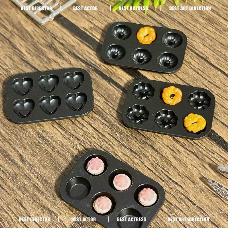 1:12 Doll House Accessories Diy Miniature Model Toys Creative Animal Love Star Pattern Mini Scene Baking Mold Photography Props