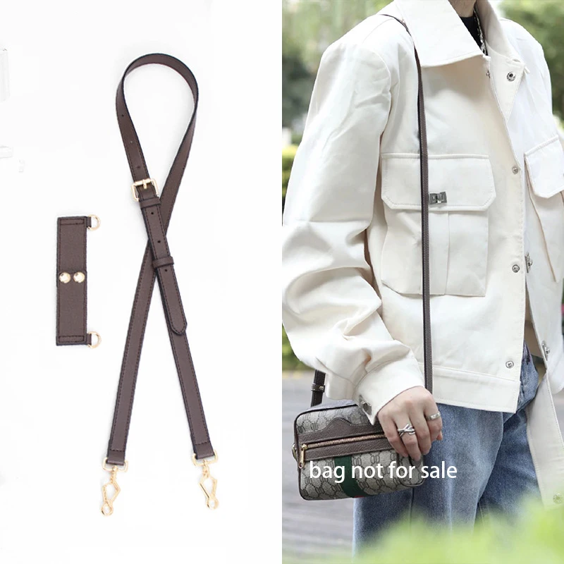 

Bag Strap for GG Ophidia Waist Bag Shoulder Straps PU Leather Ajustable Crossbody Bags Punch free Buckle Bag Accessories