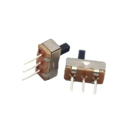 【100-50PCS】SS12D00 Single-row Two-position Three-leg 1P2T Vertical Direct Insert Small Pivoting Switch. Handle length 3mm, leg s