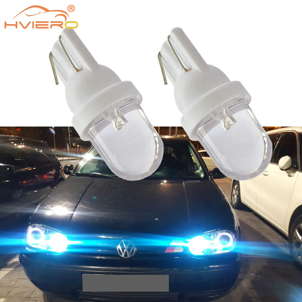 

2PCS Cars Reverse License Plate Trunk Bulb T10 W5W 1SMD 168 194 501 Led Light Wedge RGB 12V Meter Modification Tools Blue White