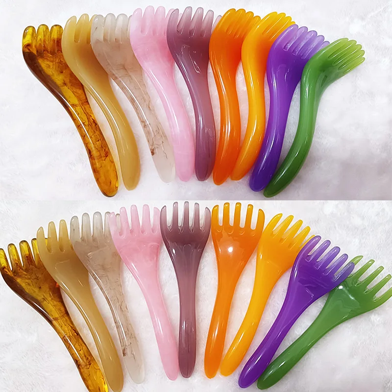 Массажер для головы, кожи головы, Гуа Ша для тела, шеи, ног, массаж, с пятью когтями, скребок для головы, массажный скребок, коготь, массажный когти, visage