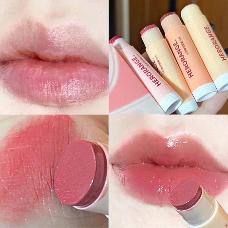 Moisturizing Jelly Lipstick Makeup Lasting Reducing Lip Lines Plump Red Brown Water Light Colored Lip Balm Lips Care Cosmetics