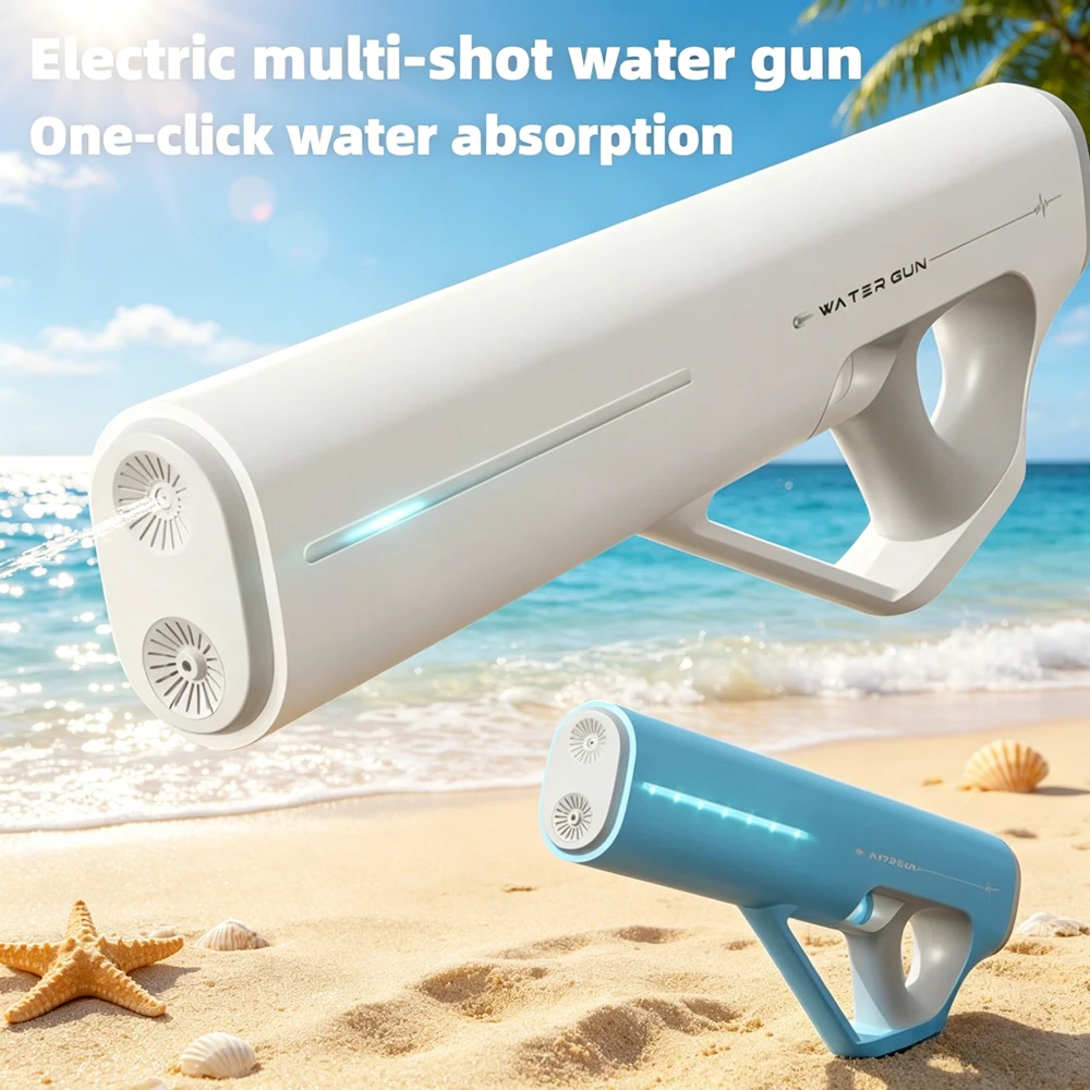 

Electric Multi Shot Water Gun with Large Capacity Automatic Water High Pressure Spray Water Gun Children's Play Water Toy