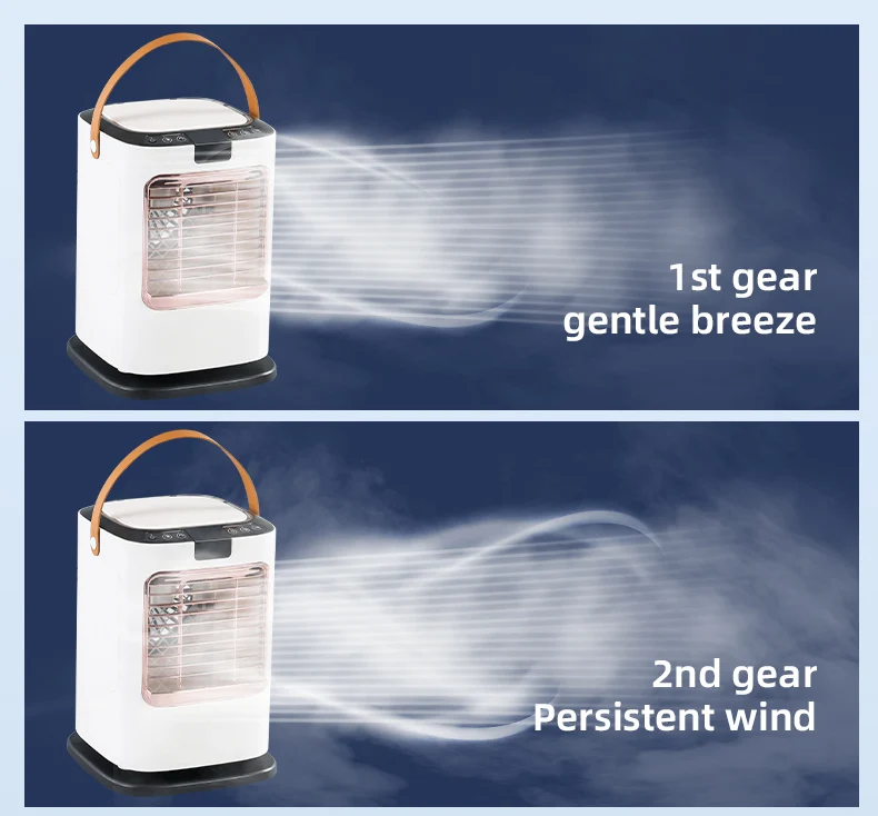 Humidification Refrigeration Small Fan Portable Mini Electric Cooling Fan 2nd Generation Negative Ion Desktop Fan Healthy Cool