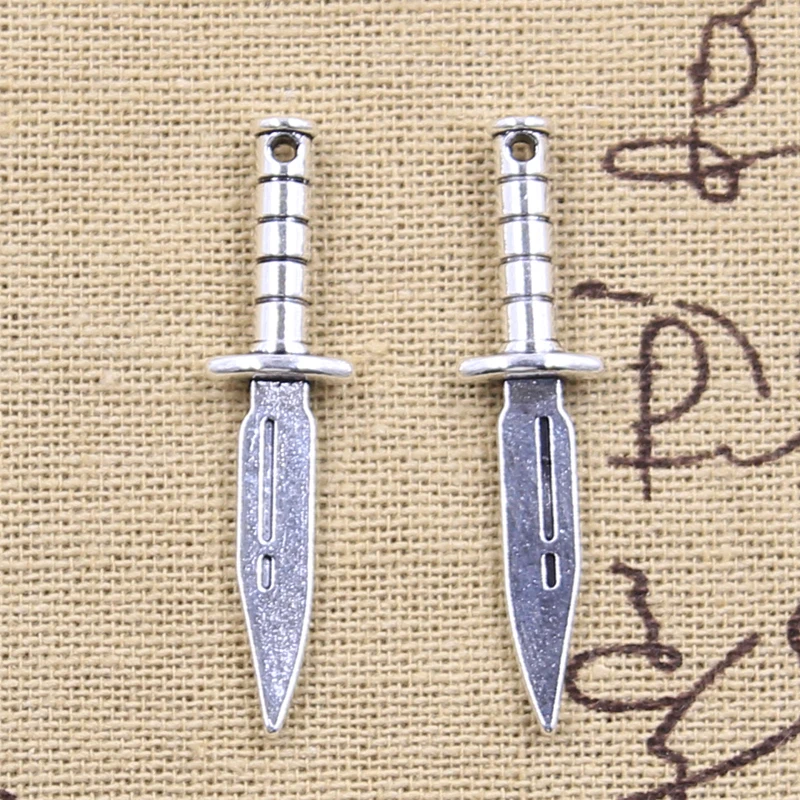 15 stücke Charms Dolch Schwert 39x9x5mm Antike Silber Farbe Anhänger DIY Handwerk, Die Entdeckungen Handmade tibetischen Schmuck