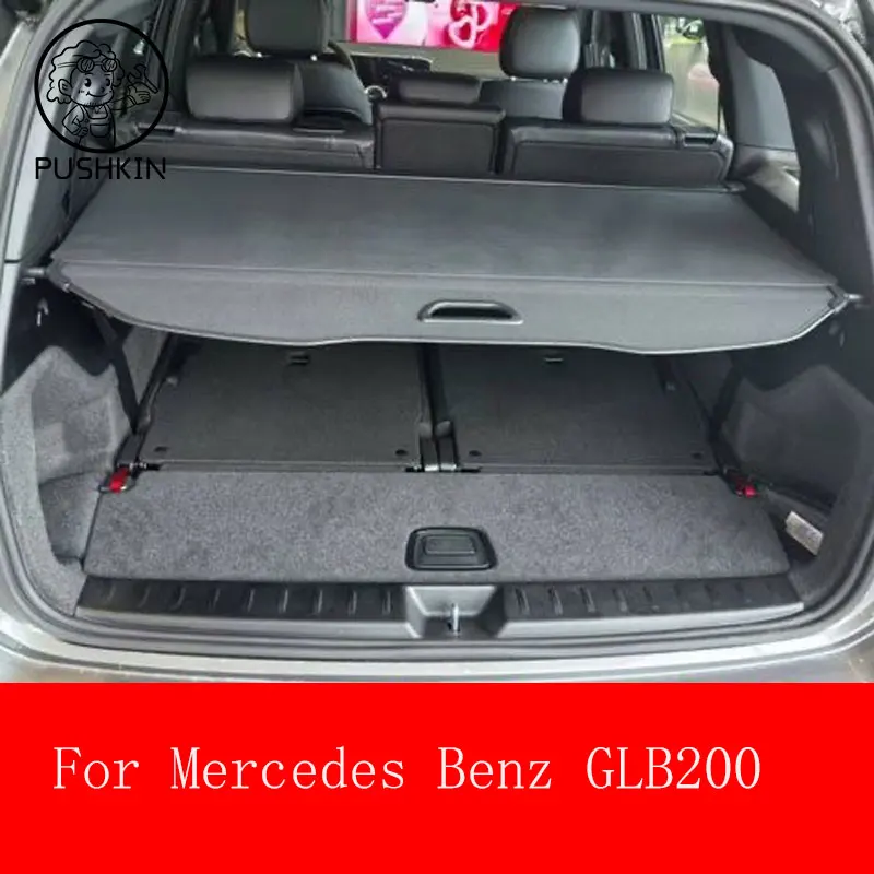 

For Mercedes Benz GLB200 2023 2024 Car Rear Trunk Curtain Cover Rack Partition Shelter Interior Car-styling Accessories
