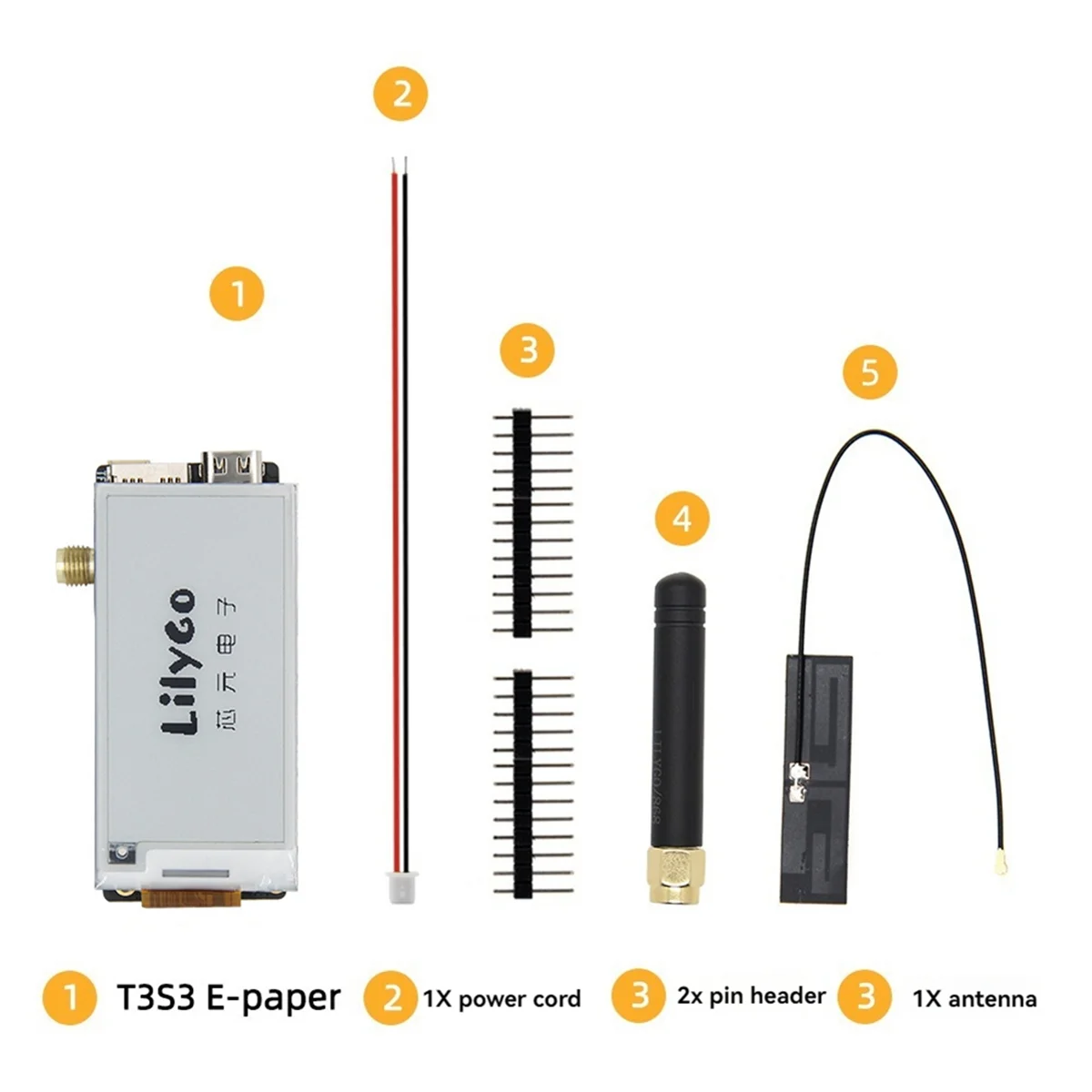 LILYGO E-Paper ESP32-S3 Scheda di sviluppo LoRa Modulo wireless 868 MHz Display da 2,13 pollici