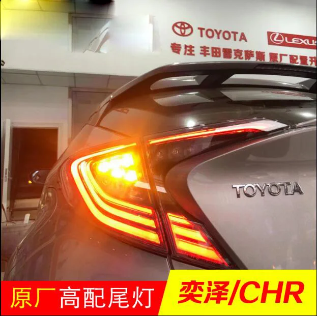 Original car Bumper light for Toyota CHR tail lamp 2017 2018 2019 C-HR taillamp led,car accessories,rush,CHR rear light,C HR