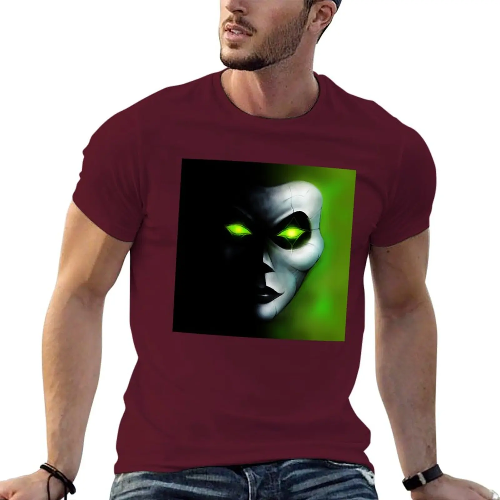 The Wight Jester T-shirt for a boy customizeds anime clothes fitted t shirts for men