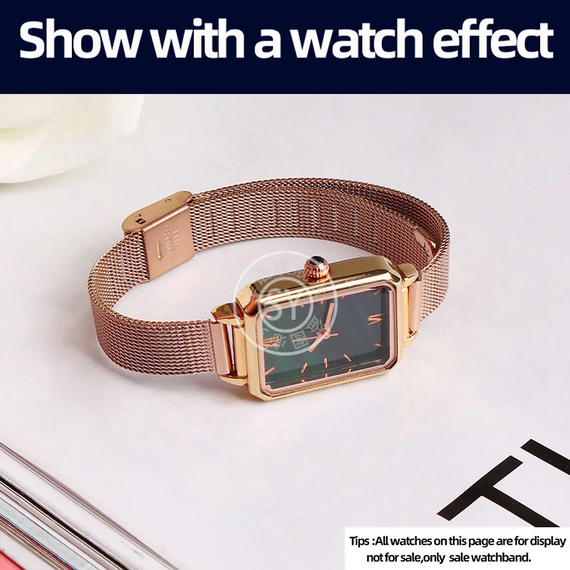 Shenyu-حزام ساعة من الستانلس ستيل للرجال والنساء ، سوار ميلاني ، 10 ، 12 ، 13 ، 14 ، 15 ، 16 ، 17 ، 18 ، 19 ، 20 ، 21 ، 22 ، 24