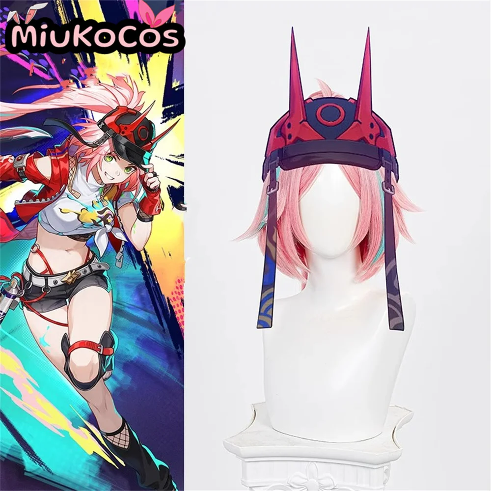 

В НАЛИЧИИ Парик для косплея Rappa MiukoCosplay Game Honkai: Star Rail Косплей