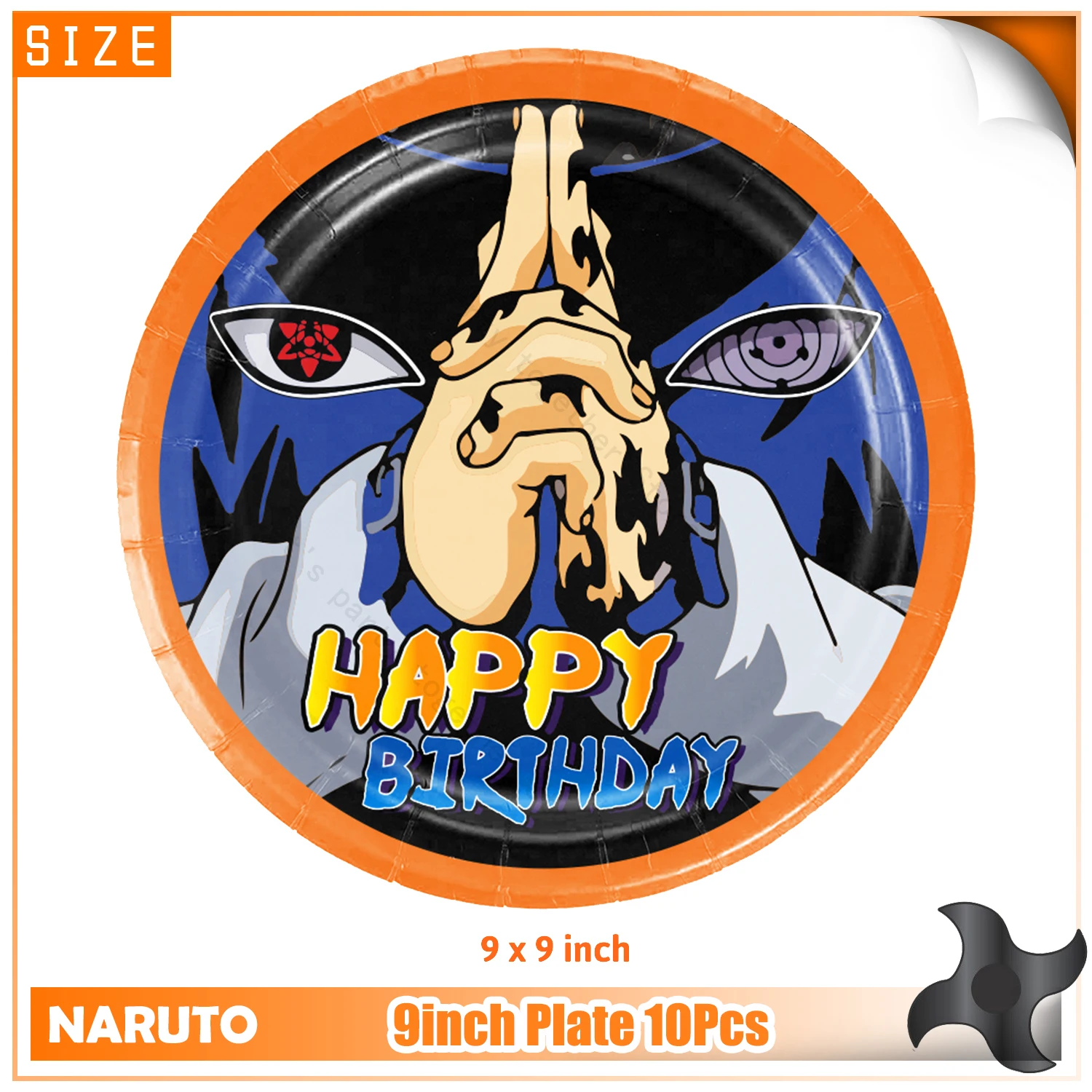 Cartoon Ninja Anime Narutoed Paper Tableware Cup Plate Napkin Foil Ballon Party Supplies Props Decoration DIY Party Event Gifts