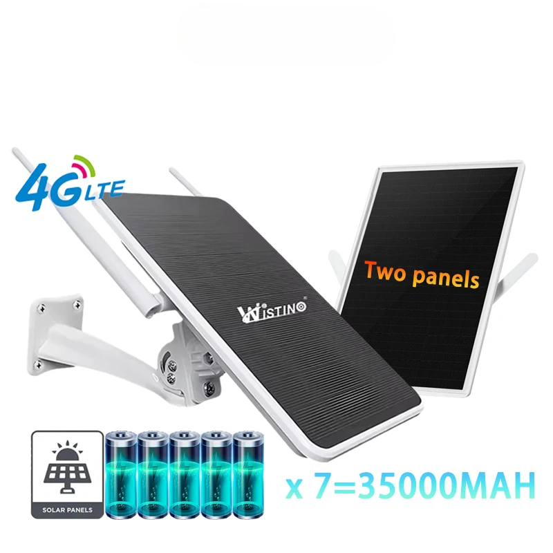 Wistino Double Panel Solar 4G Sim Card Router Outdoor Waterproof Travel Wireless Wifi Signal