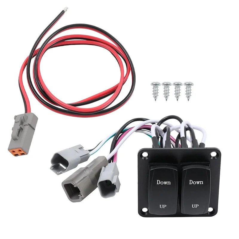10222211D Double Rocker Trim Tab Switch Kit For 12 Volt single actuator trim tab systems
