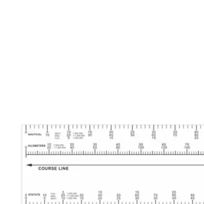 Transparent Foldable Navigation Slide Rule Flight Drawing Ruler Protractor With Electronic Scale For Aviation Chart Measurement