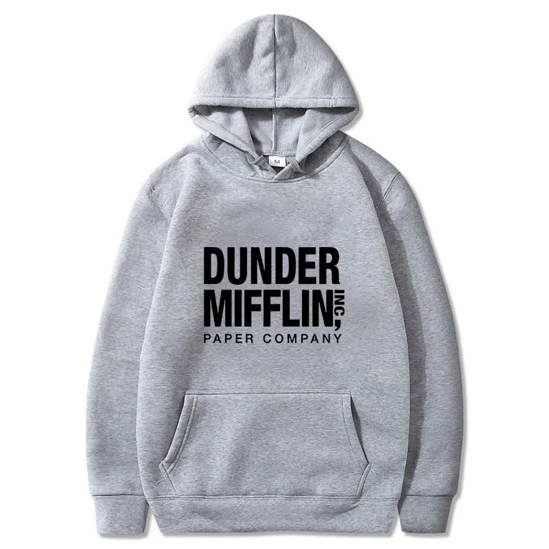 The Office Dunder Mufflin INC Hoodie Dwight Schrute Sweatshirt Men Women Hoodies Casual Pullover Hooded Sweater