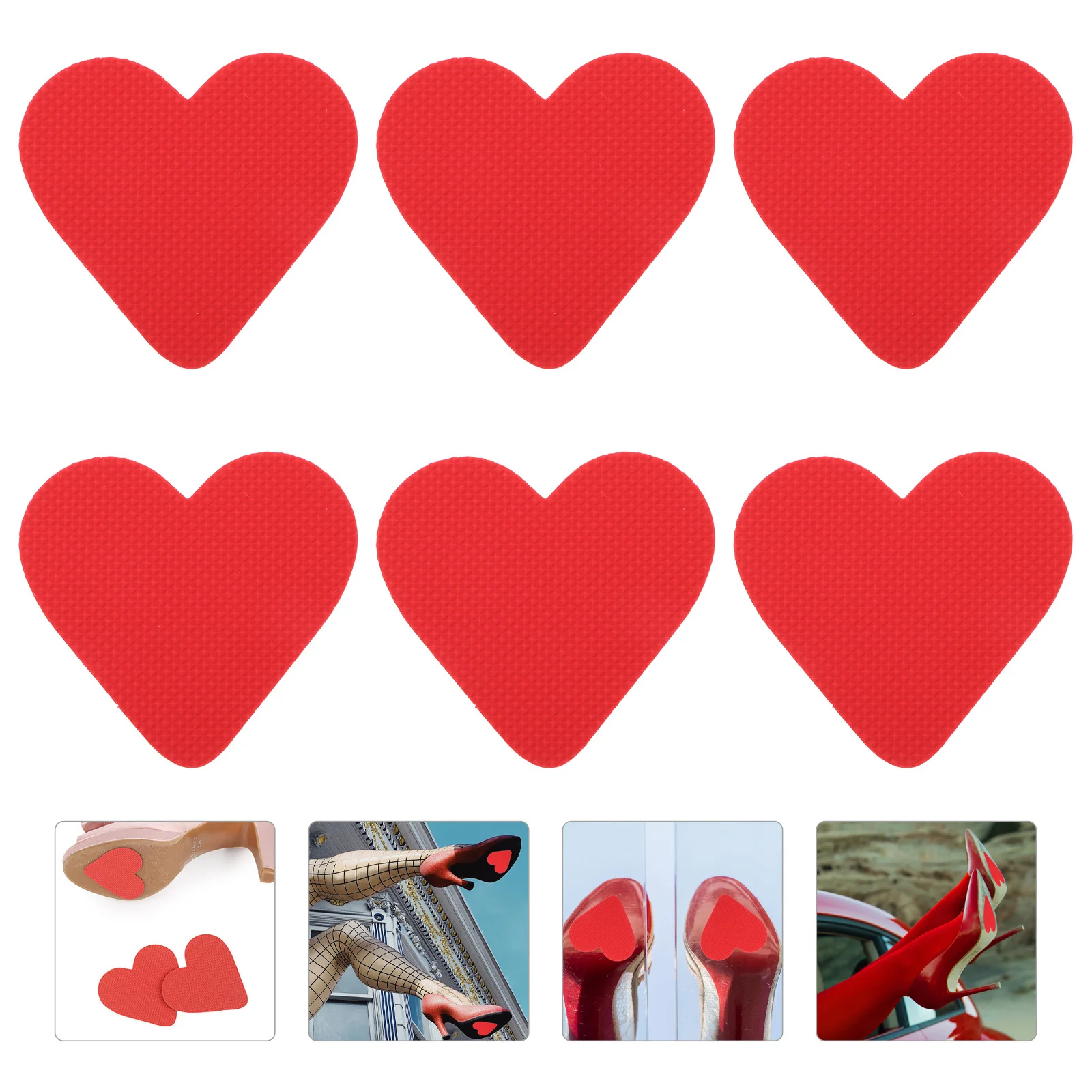 

Non-Slip Shoe Sole Pads Shoe Bottom Protector For High-Heel Sports Shoes Wear-Resistant Lightweight Red Easy Carry