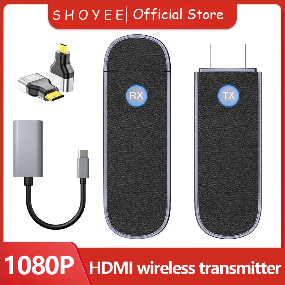 

Беспроводной HDMI-совместимый передатчик-приемник 50M 1080P для передачи видео, видеоприставка, удлинитель дисплея для подключения камеры, ноутбука, ПК к телевизору