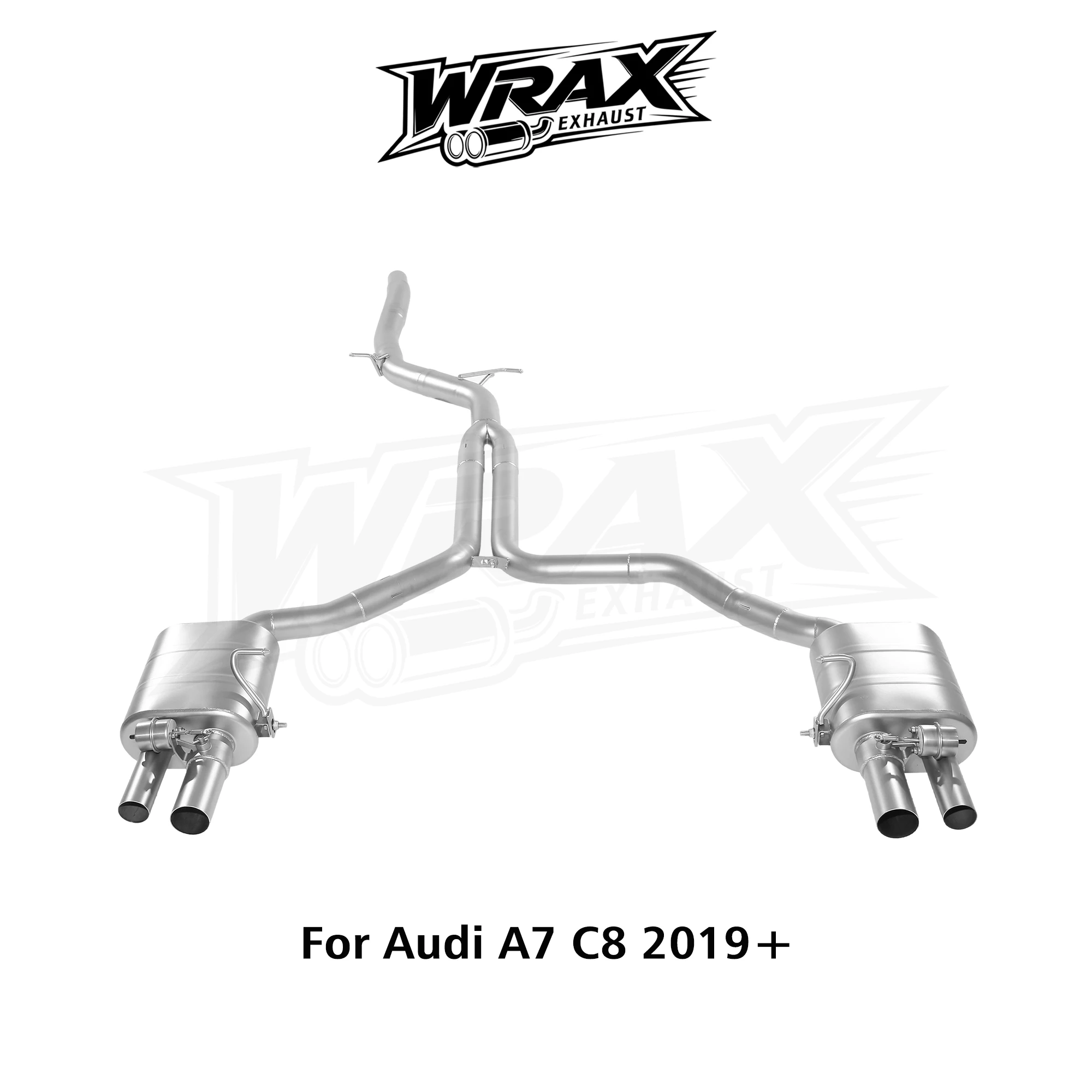 

WRAX Stainless Steel Catback for Audi A7 C8 2019+ Performance Exhaust with Muffler Valve Switchable Sound Lossless installation