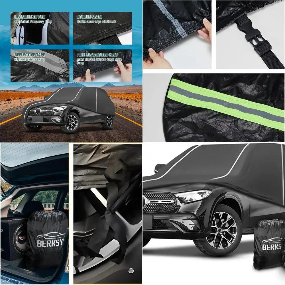 

All-Weather 6-Layer Waterproof Car Cover for Mercedes-Benz GLC 300/350e (2016-2024) with Storage Bag