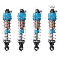 WJ-4Pcs Metal Shock Absorber For Xinlehong Q901 Q902 Q903 9130 9135 9136 9137 9138 Hosim 1/16 RC Car Upgrade Parts