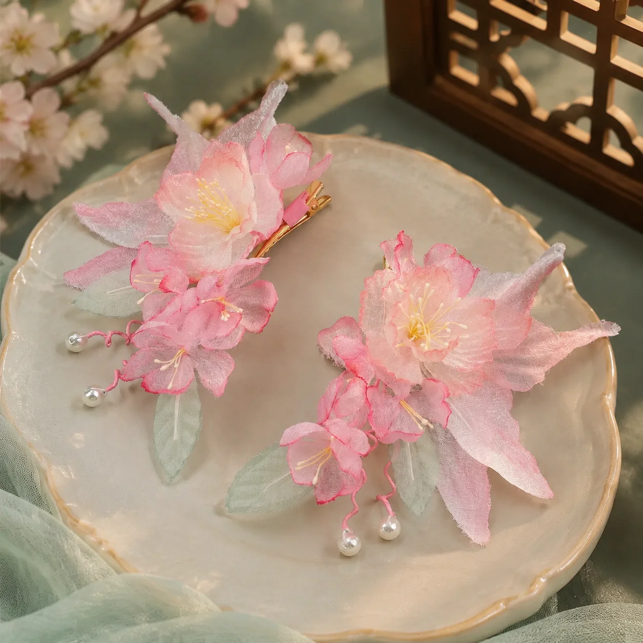 Vintage Hair Clip Burnt Flower - đánh giá và giá Photography Vintage Style