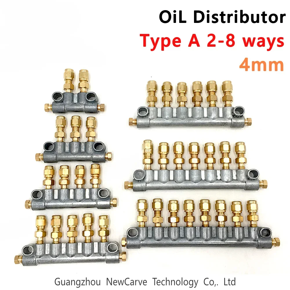 

For 4mm Tube A Type Volume Adjustable Oil Distributor Separator Valve Divider