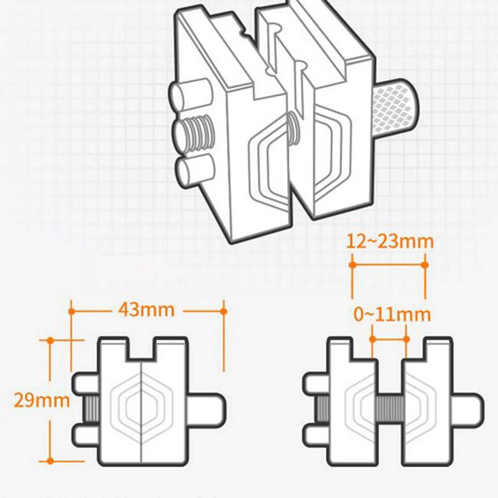 Mini Vise Handy Tool Handheld Tabletop Detailed Craftsmanship Tool for Crafts Hobby Model Sculpture Model Figures DIY Hobby