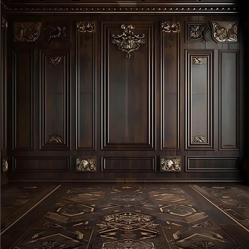 Mehofond Photography Background Brown Panel Wall Texturen Adult Birthday Wedding Maternity Portrait Decor Backdrop Photo Studio