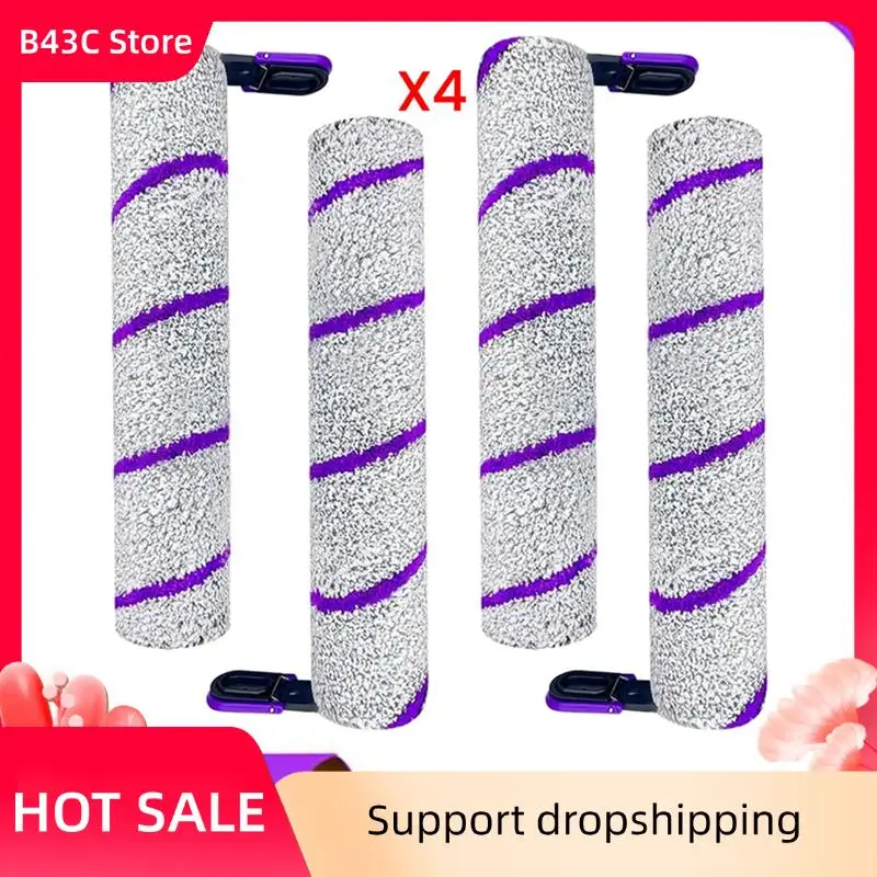 

B43C 4PCS Microfiber Brush Roller Replace For Narwal S20 Pro Vacuum Cleaner Spare Parts Efficient Household Cleaning Parts