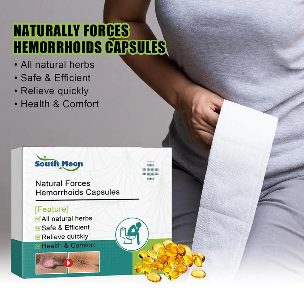 Natural Herbal Hemorrhoids Capsules Strength Safe & Comfort G0E7 Efficient Relief & Anal Relieve Health Fissur Quickly Sore Y8Q3