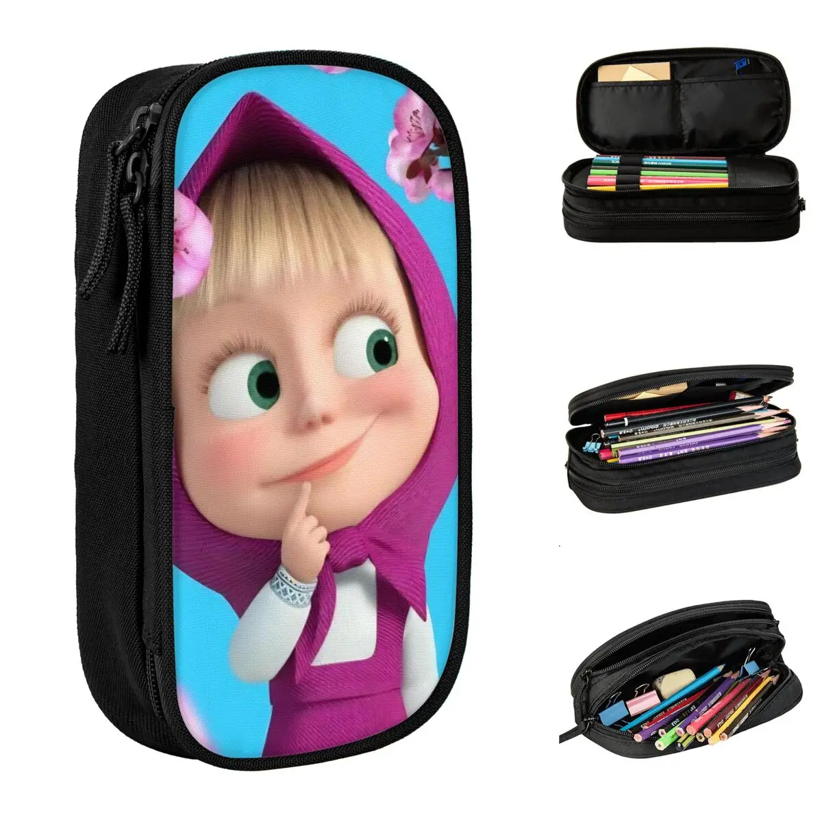 bonito-dos-desenhos-animados-m-masha-e-o-urso-lapis-caso-lapis-bolsa-caneta-titular-para-menina-menino-grandes-sacos-material-escolar-ziper-papelaria