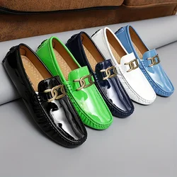 White Loafers for Men Size 48 Slip on Shoes Driving Flats Casual Moccasins for Men Comfy Male Loafers  Dress Shoes Men