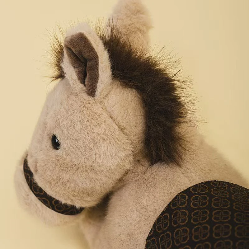 30-60CM Kawaii dessin animé Anime fête Pose poney peluche Animal en peluche poupée enfants cheval poche poupée Festival cadeau