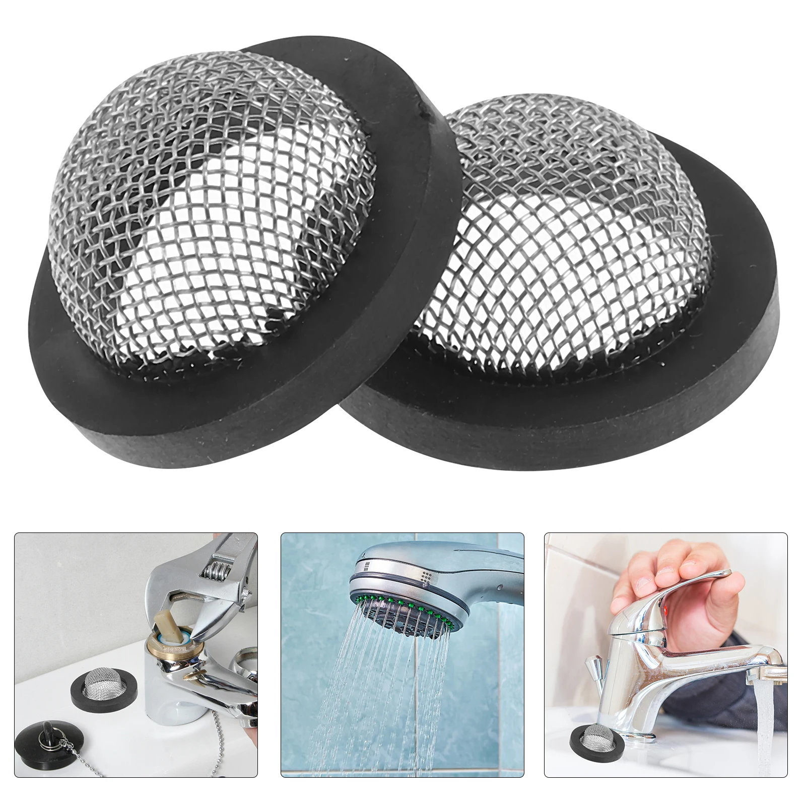 

20pcs Steel Wire Mesh Gasket 3/4 Inch Connector Inlet Hose Strainer Garden Hose Washer Water Filter Durable Rubber Ring Easy