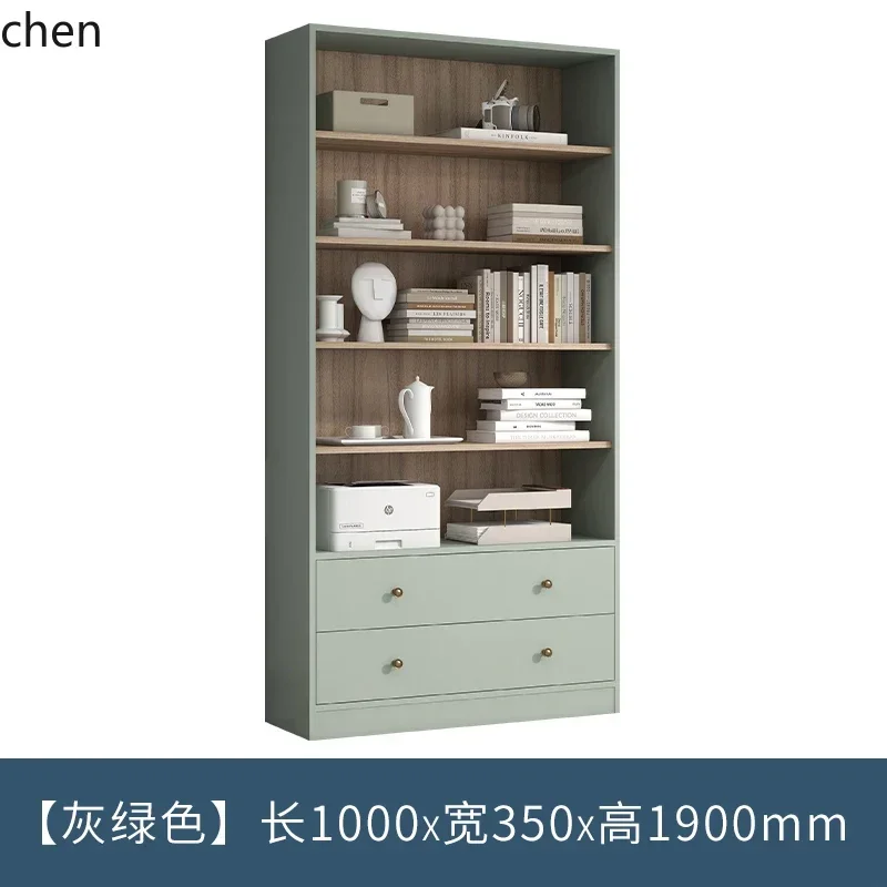 Y16- Bookcase with Glass Door Display Cabinet for Home Living Room High Cabinet Sofa Back Bookshelf Study Room