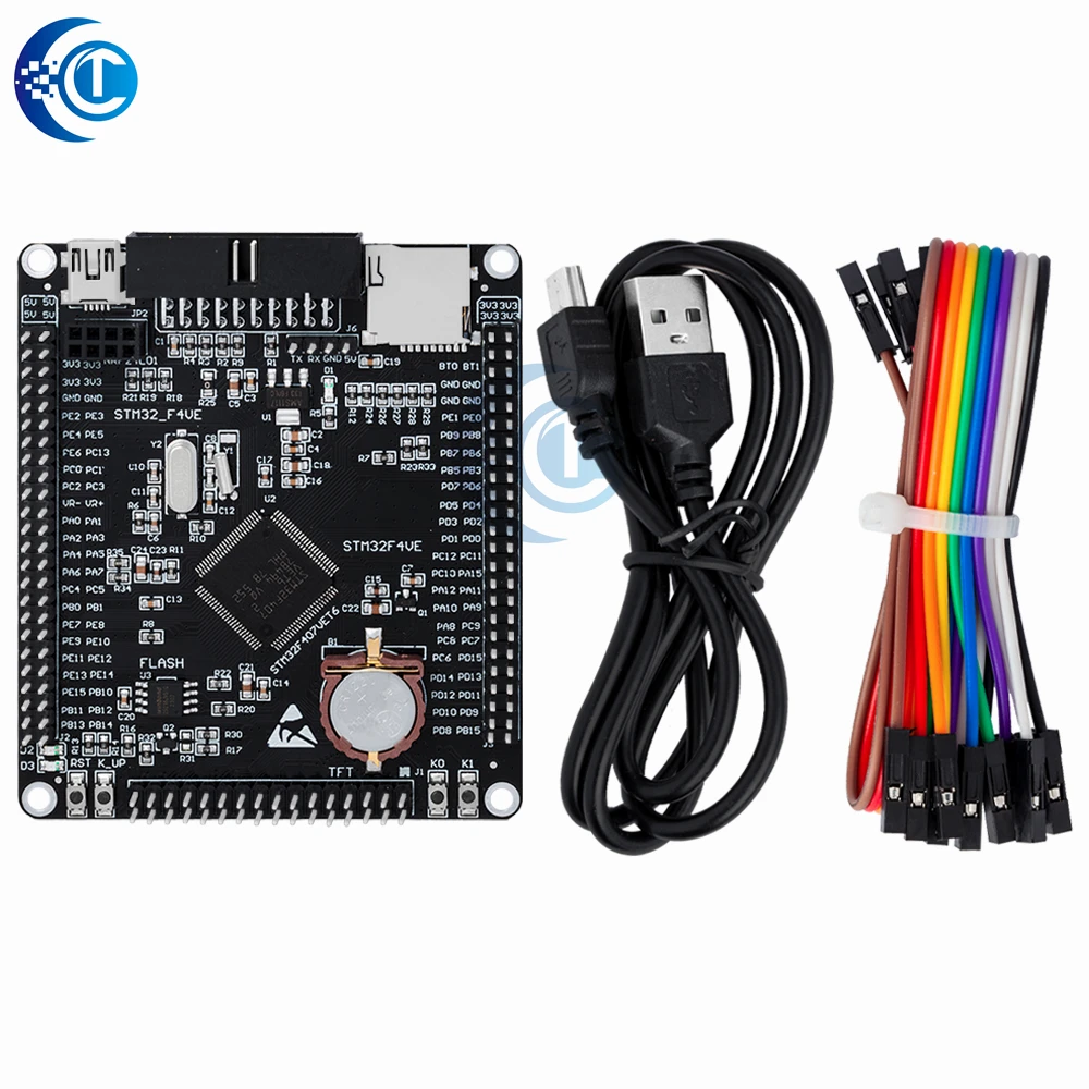 1pcs 3.2-inch TFT LCD with Resistive Touch Screen - ILI9341- STM32F407VET6 Development Board Black