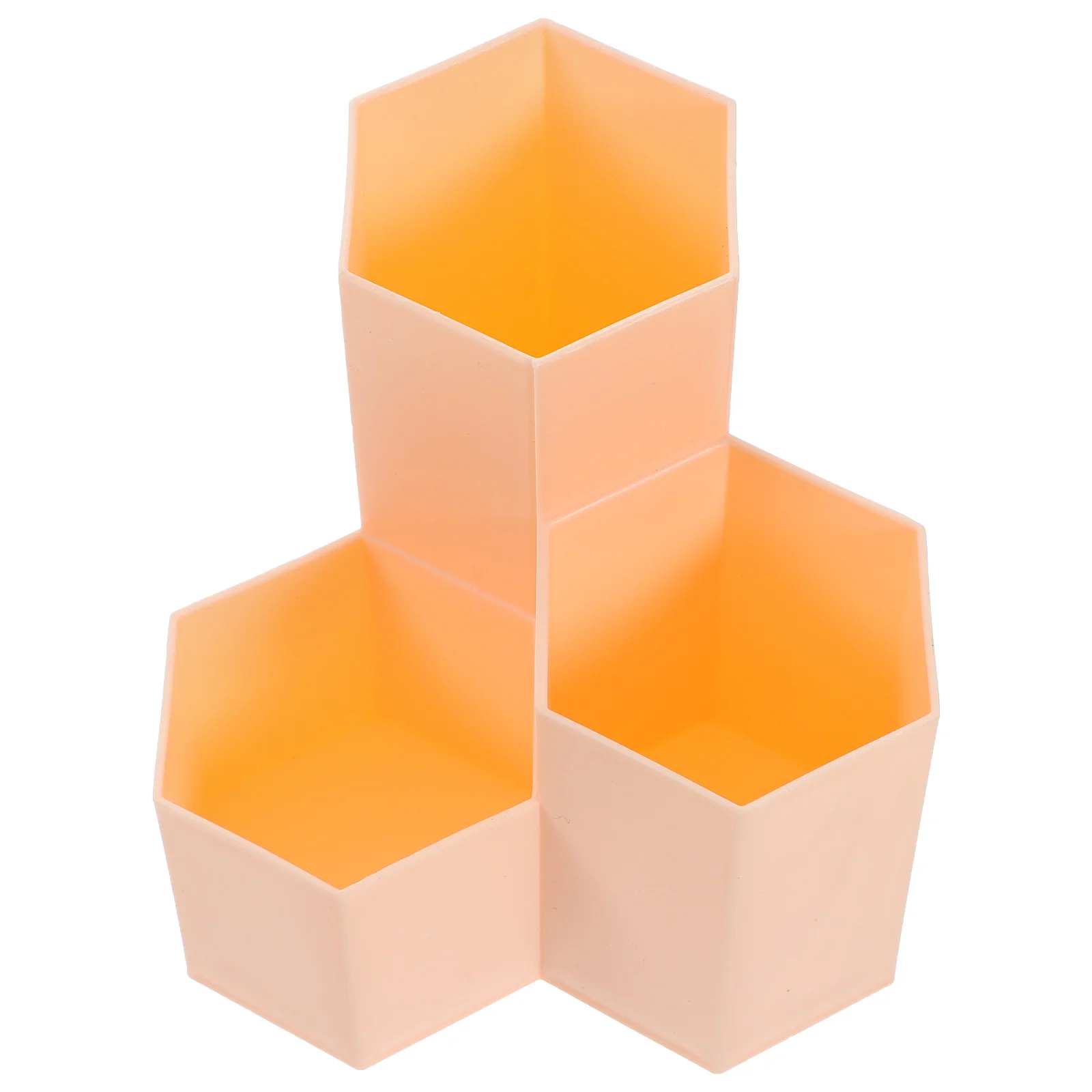 

Hexagonal Pen Holder Desktop Organizer Cosmetics Case Stationery Office Supplies