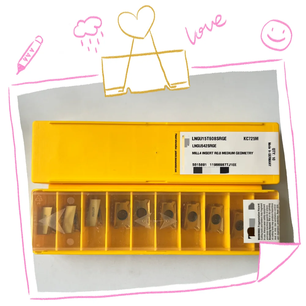 

LNGU15T608SRGE KC725M Лезвие с ЧПУ