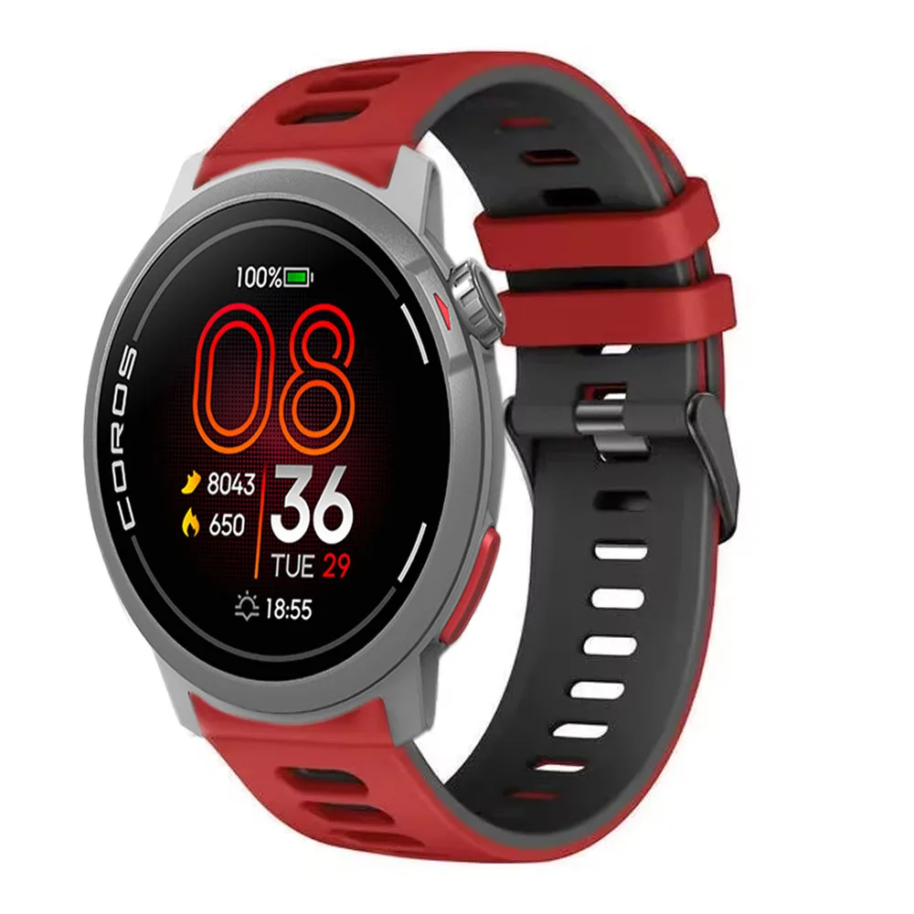 22/20 مللي متر لينة سيليكون حزام ل كوروس بيس برو 4 3/APEX 2-4 42 مللي متر سوار ل Suunto المحيط/الجري/السباق 2-1-S/عمودي 2-1 معصمه