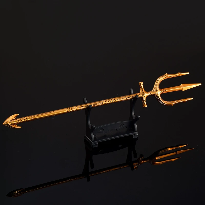 30 سنتيمتر/11.81in البحر الملك ترايدنت نماذج الأسلحة تأثيري الفيلم والتلفزيون الأجهزة الطرفية الدعائم السيف رائعة المعادن الحرفية لعبة سطح المكتب حلية #3