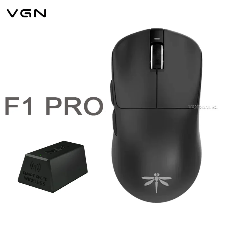 Vgn Dragonfly F1 Promax Mouse 2.4g Wireless Wired Dpi26000 3395 Gaming Mouse Vgn 4k Mice Rechargeable For Pc Desktop Win Mac