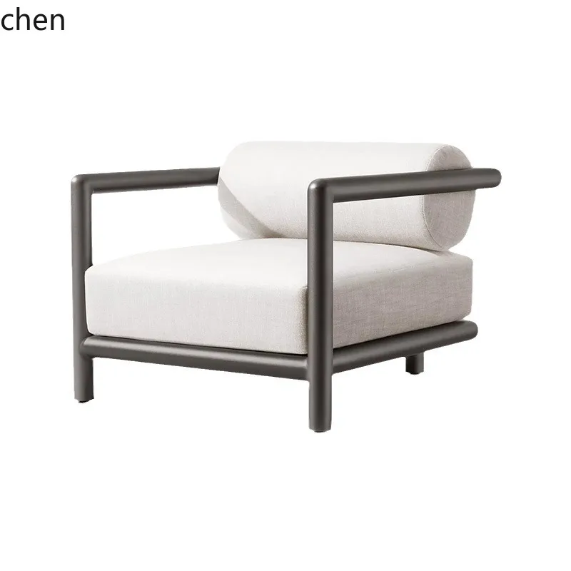 

Courtyard Sofa Villa Terrace Homestay Sales Office Outdoor Aluminum Alloy Outdoor Sofa Set
