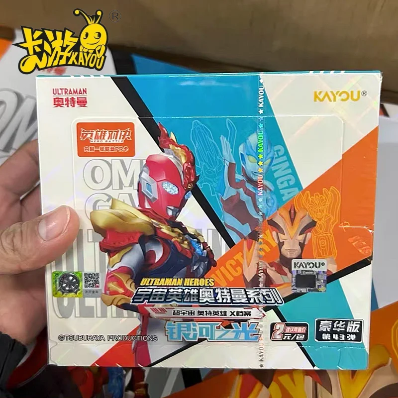 Genuine KAYOU Super Universe Ultra Hero X-Files Collectible Card Vol.43 Deluxe Edition Whole Box SGR IR Card Collection Toy Gift
