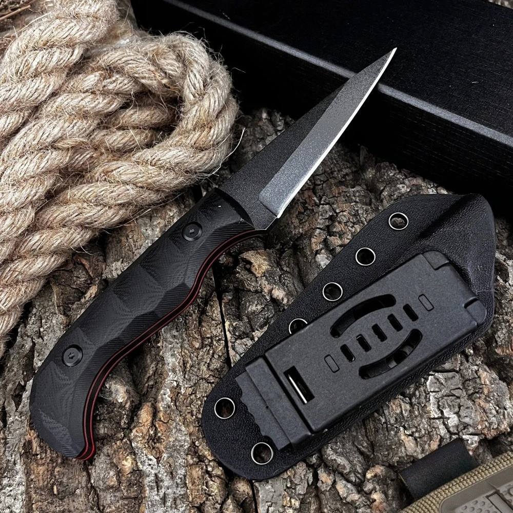 

Top Quality Straight Blade Knife 8Cr13Mov Blade G10 Handle Outdoor Hunting Knives Popular Multi-tool Knives