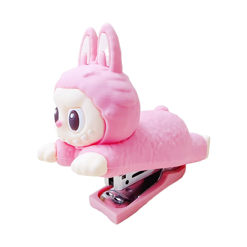 2025 New Cartoon Rabbit Shaped Silicone Stapler Cute Student Creative Stapler Office Portable Stapler Stationery