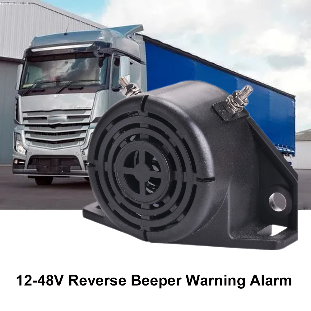 

12V-48VReverse Backup Warning Alarm Beeper Heavy Truck Horn Reverse Buzzer Alarm Buzzer