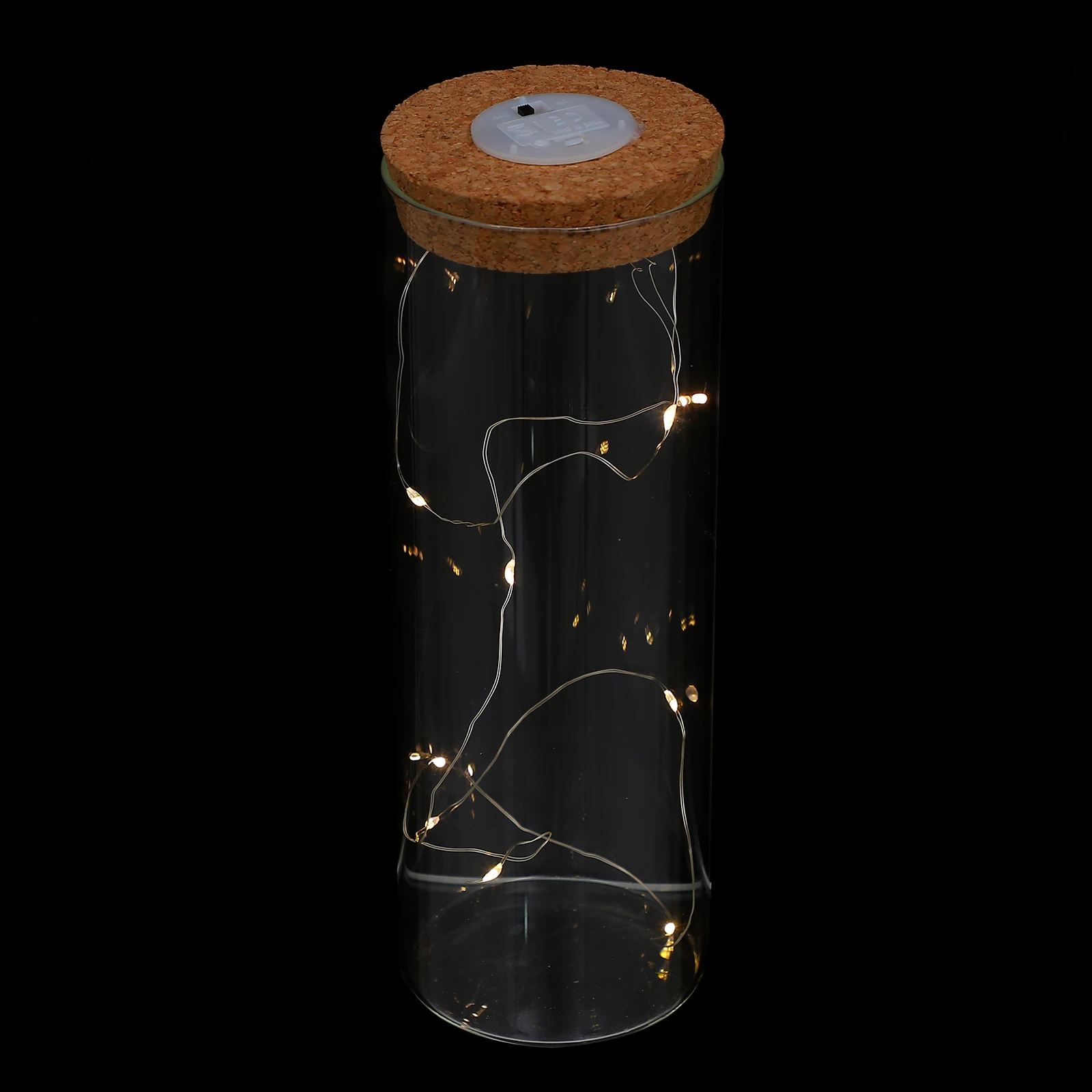 

Preserved Flower Glass Bottle Wood Cork Wish Light Decorative Message Storage Bottle Transparent Dry Flower Craft Gift