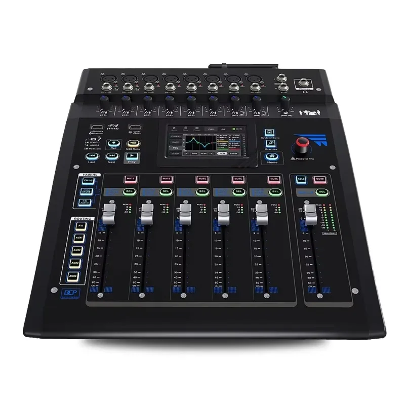 

10 Channels Professional 99 Dsp Digital Audio Mixer Dj Console Profissional Digital App Control Live Mixer De Audio Digital