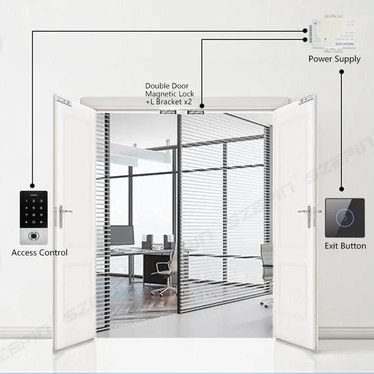 Simple Install Waterproof Wireless Access Control Kit Include Touch Keypad Wireless Door Controller Wireless Switch and Remote